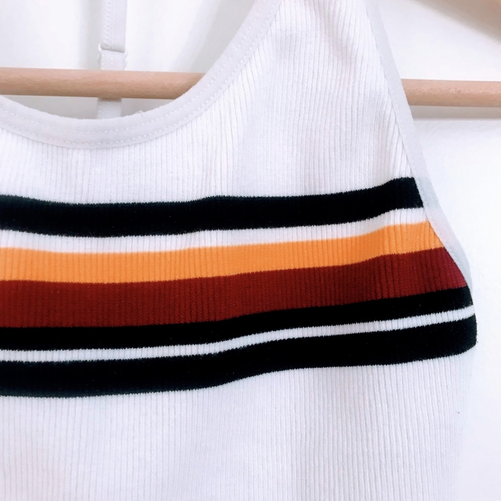 Colsie Ribbed Crop Tank, S - Picture 2 of 4